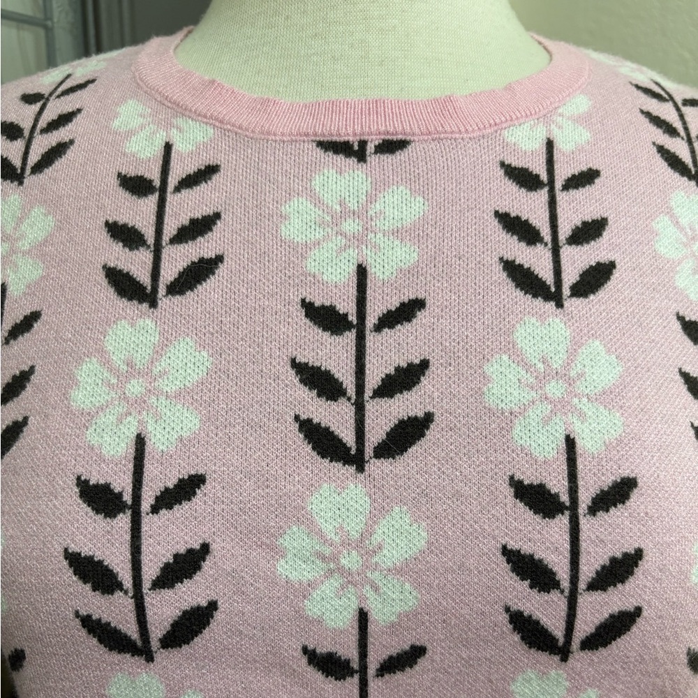 Zesica Floral Daphne Pullover Loose Fit Sweater Tee - Picture 3 of 9